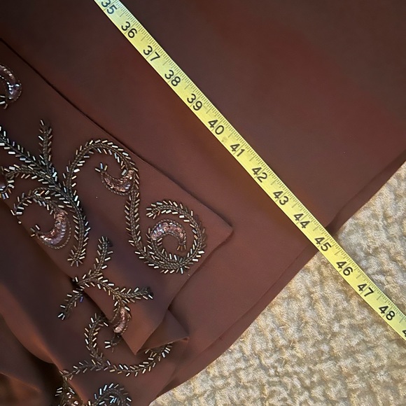 Flawless 1940’s vintage padded shoulder beaded dress - Picture 11 of 13